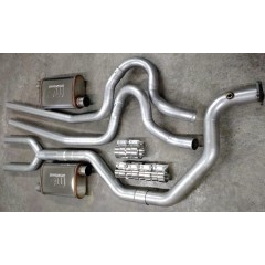 Exhaust System | Complete | Dual | Mustang | 2.3 Turbo | 3" to 2.5" | Header