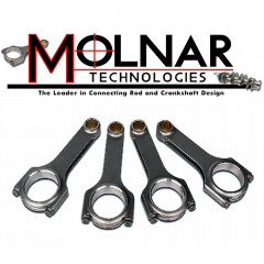 Molnar Connecting Rods | Forged 4340 Steel | H Beam | 2.172"/.912" Bushed/Floating | Ford 2.3L | 5.200 Inch