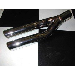 Exhaust Tip - SVO Dual Angle Cut (Chrome)