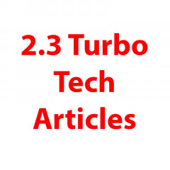 Stinger Performance 2.3 Turbo Tech Articles