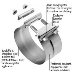 Clamp | Exhaust | Torctite | Polished Stainless Steel 