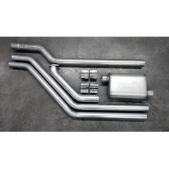 Exhaust System | Complete | Merkur XR4Ti | 2.3 Turbo | 3" Single or Dual Exhaust | Stock Location